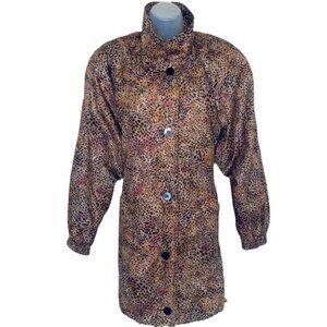 Vintage NOVELTI oversized jacket animal prints cheetah prints spring wom…